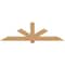 Ekena Millwork Kennewick Timber Gable Bracket, Western Red Cedar, 84"W x 24"H x 3 1/2"D x 5 1/2"F, 7/12 Pitch GBW084X24X0406KEN00SWR - alternate 1